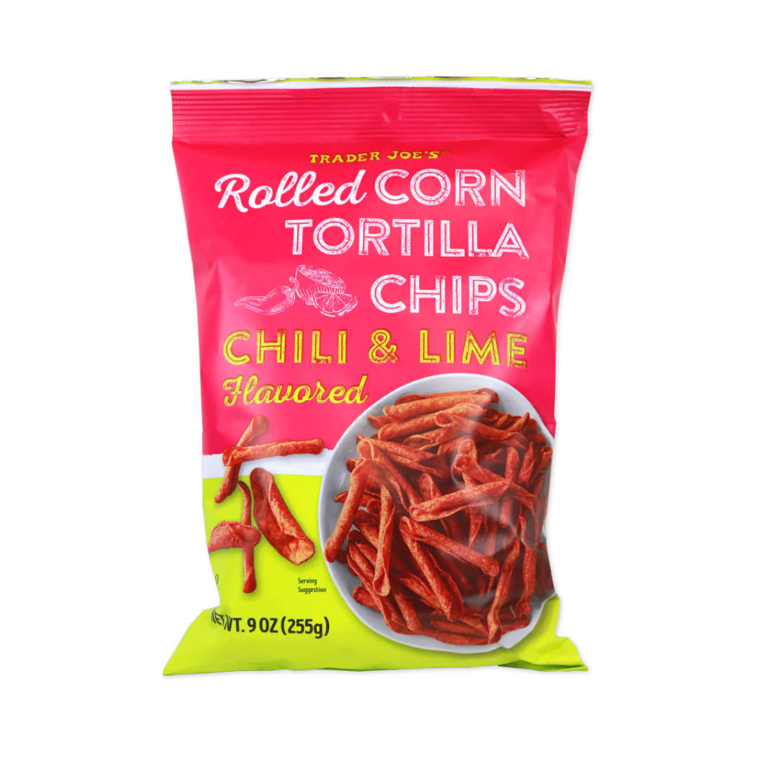 Chili & Lime Flavored Rolled Corn Tortilla Chips